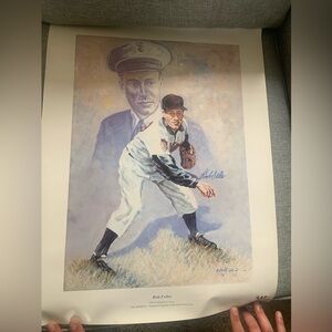 Bob Feller Hall of Fame Lithograph